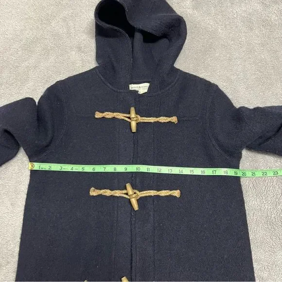 Ralph Lauren Denim & Supply pea coat jacket Womens small black 100% wool Toggle - Picture 3 of 7